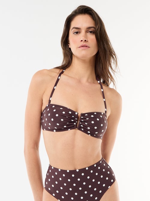 Bandeau de bain motif pois - Kiabi