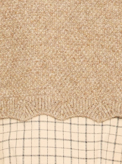 Barboteuse avec partie pull sans manches - Kiabi