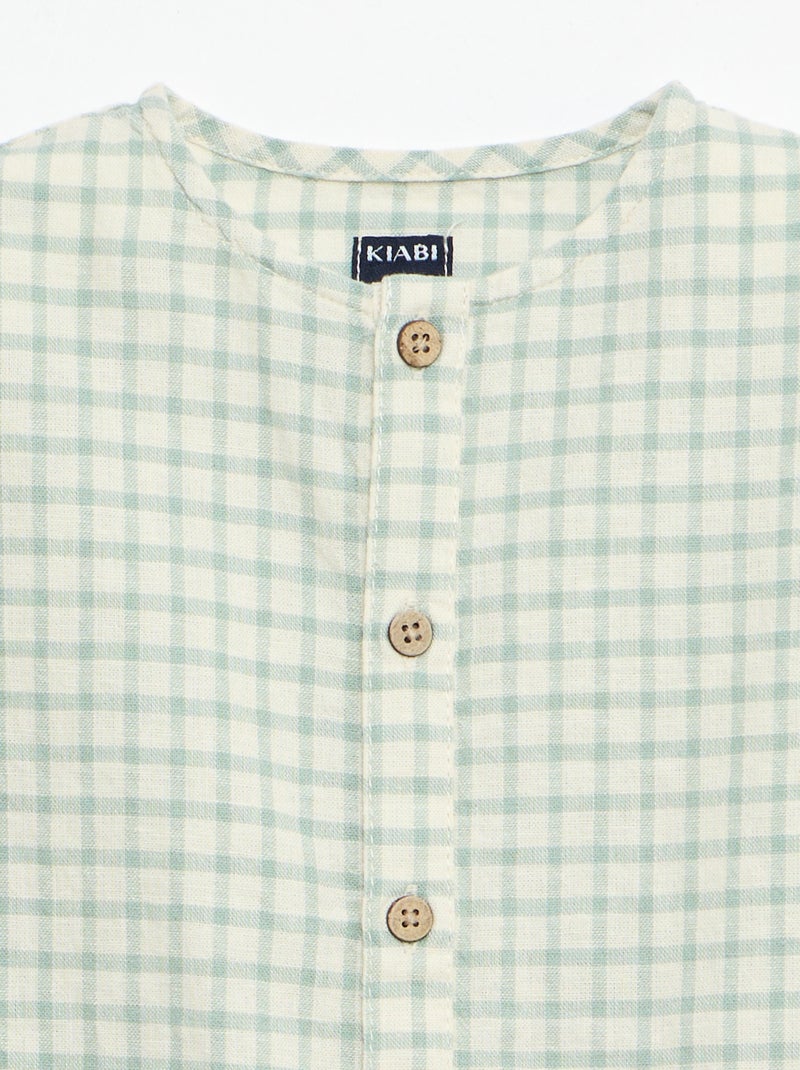 Barboteuse courte Vert - Kiabi