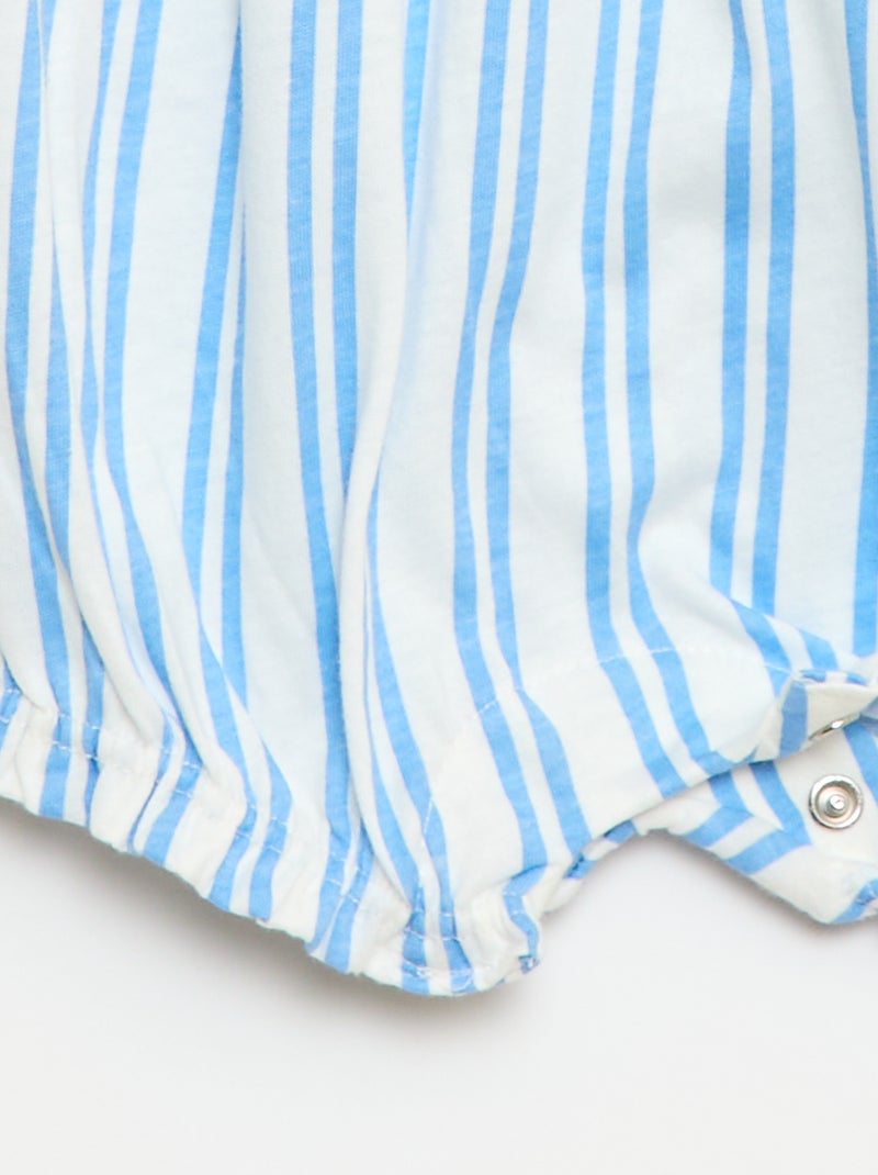 Barboteuse imprimée en jersey de coton Blanc - Kiabi