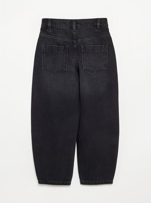 Barrel-fit denim trousers - Kiabi