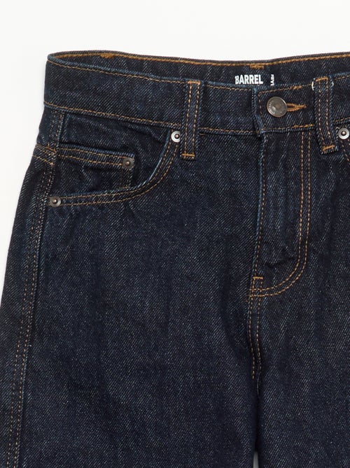 Barrel-fit denim trousers - Kiabi