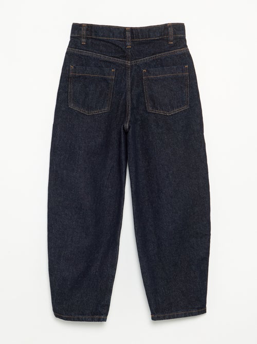 Barrel-fit denim trousers - Kiabi