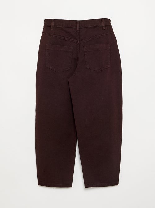 Barrel-fit denim trousers - Kiabi