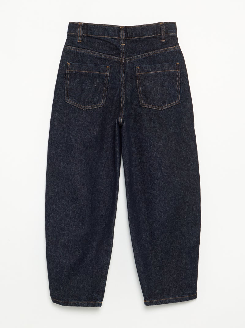 Barrel-Fit Jeanshose Bleu - Kiabi