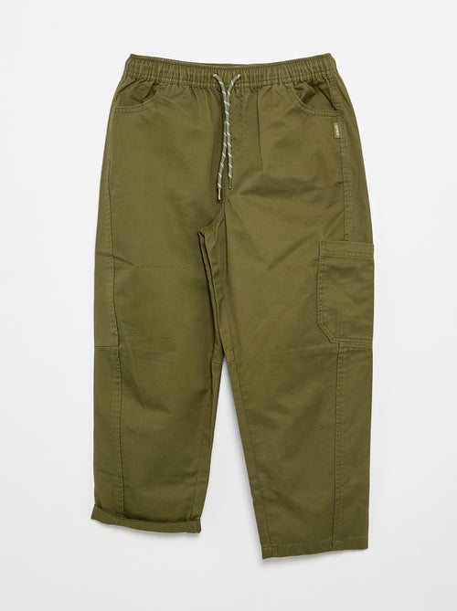 Barrel fit pants with drawstring - Kiabi