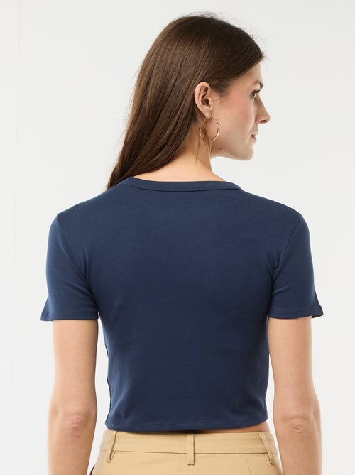 Basic Crop Top Shirt - Kiabi