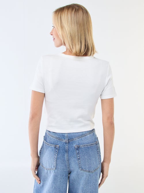 Basic Crop Top Shirt - Kiabi