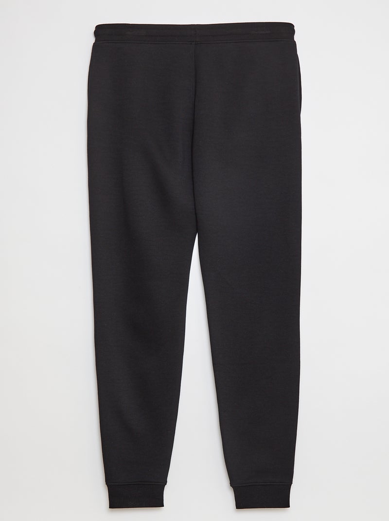 Basic Fleece Joggers - L38 Black - Kiabi
