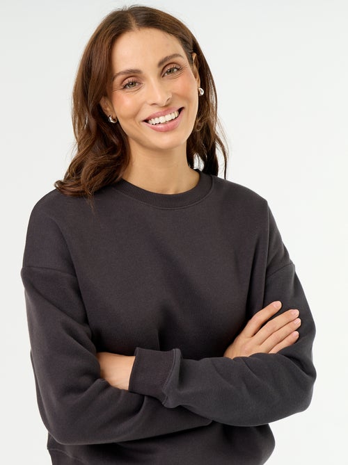 Basic fleece sweatshirt - Kiabi