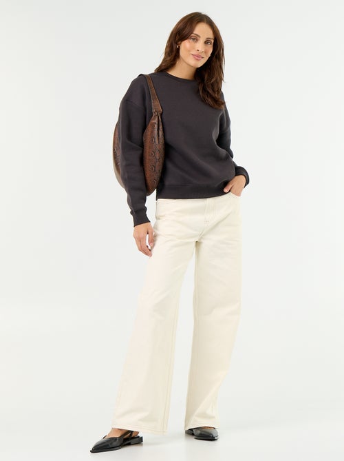 Basic fleece sweatshirt - Kiabi