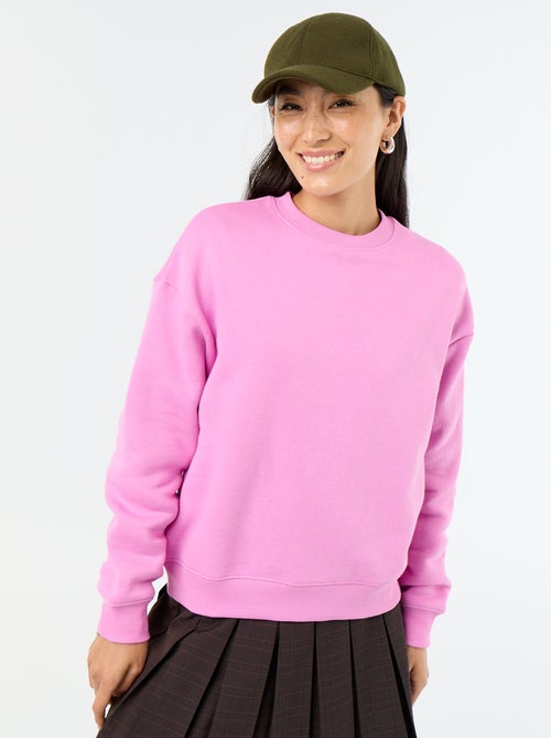 Basic Fleece-Sweatshirt - Kiabi Basic Fleece-Sweatshirt - Kiabi