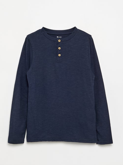 Basic Henley T-shirt - Kiabi