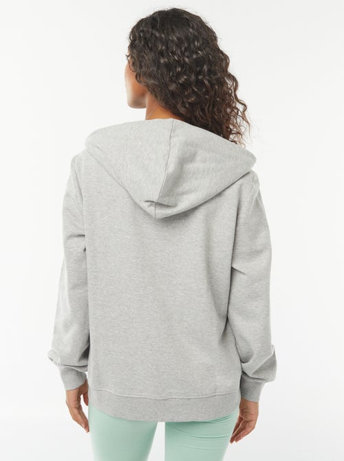 Basic Hooded Zip-Up Sweatshirt - Kiabi