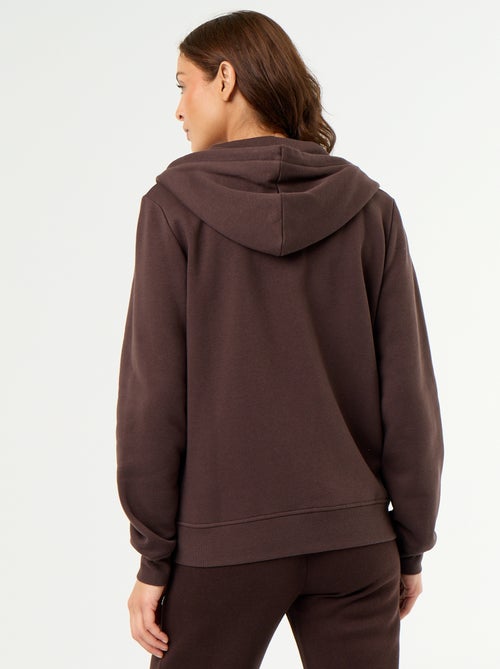 Basic Kapuzen-Sweatshirt mit Reissverschluss - Kiabi