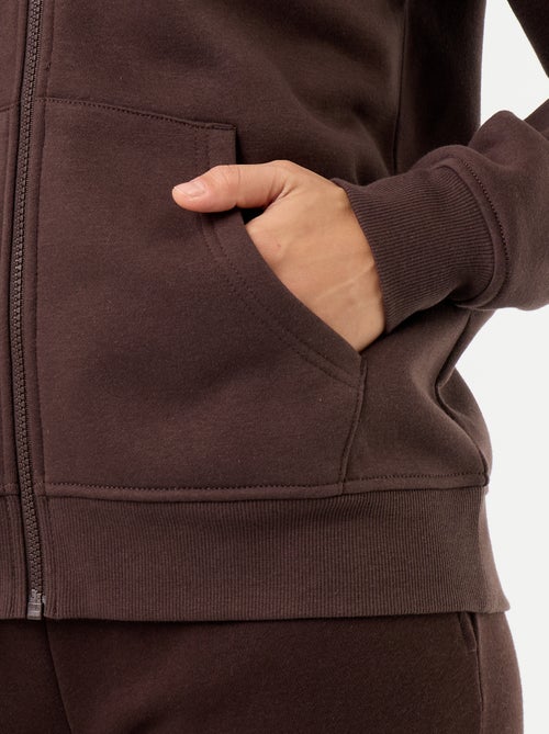 Basic Kapuzen-Sweatshirt mit Reissverschluss - Kiabi