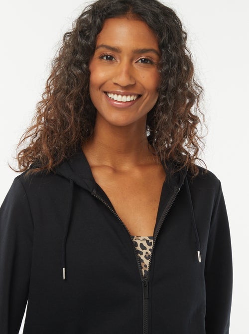 Basic Kapuzen-Sweatshirt mit Reissverschluss - Kiabi