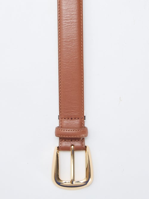 Basic leather belt - Kiabi