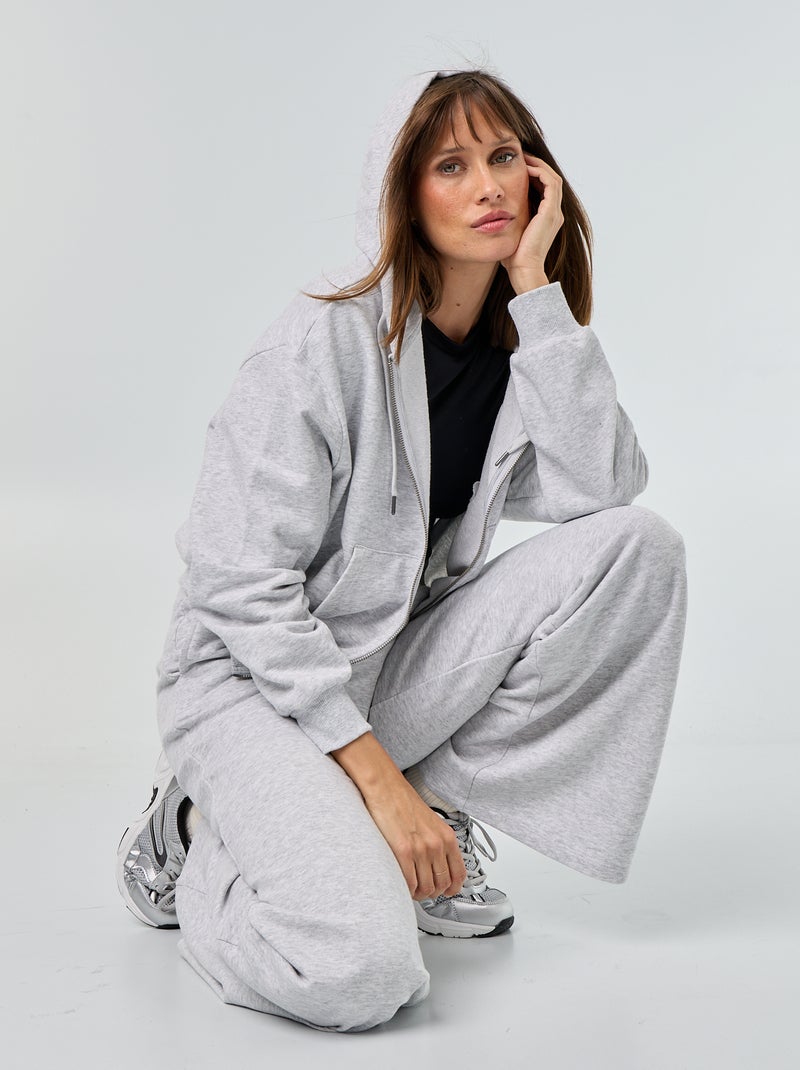 Basic Lightweight French Terry Sweatshirt Grey - Kiabi