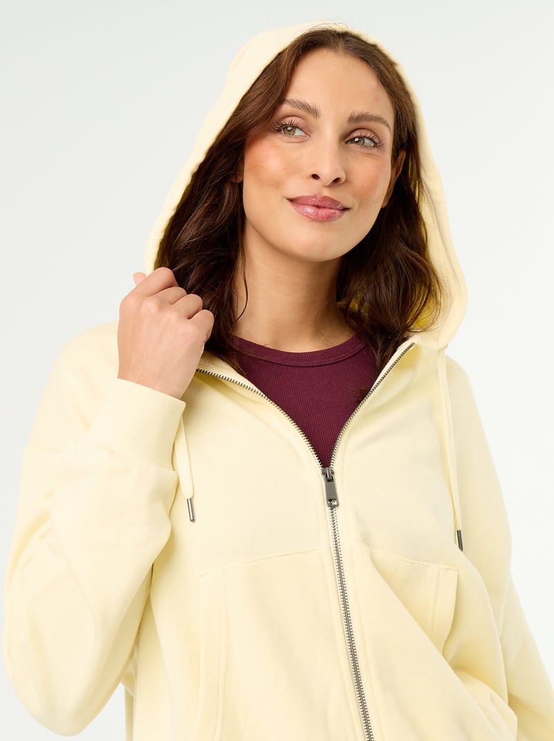 Basic Lightweight French Terry Sweatshirt Yellow - Kiabi