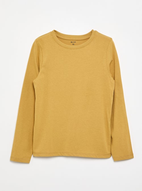 Basic long-sleeved T-shirt - Kiabi
