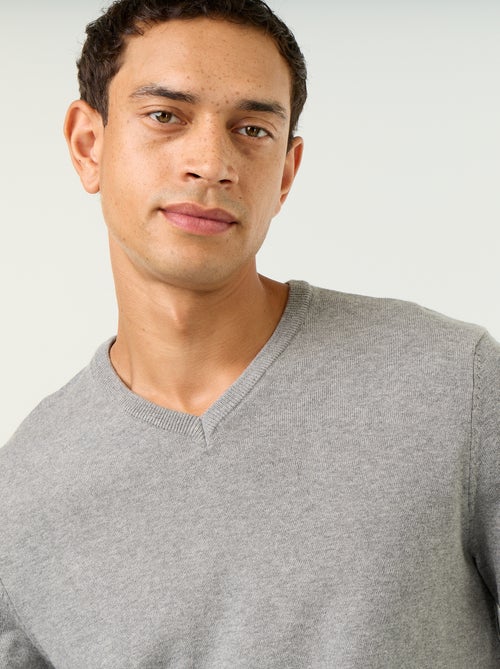 Basic Plain Knit Sweater - Kiabi