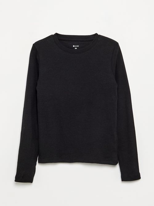 Basic Ribbed T-shirt - Kiabi