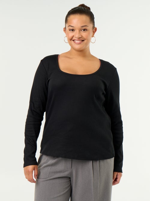 Basic Ribbed T-shirt - Kiabi