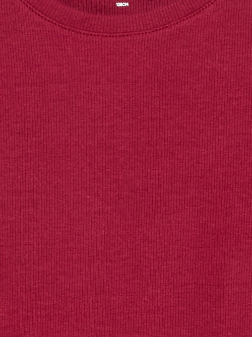 Basic Ribbed T-shirt - Kiabi