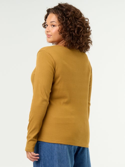 Basic Ribbed T-shirt - Kiabi