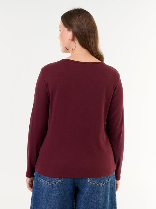 Basic Ribbed T-shirt - Kiabi