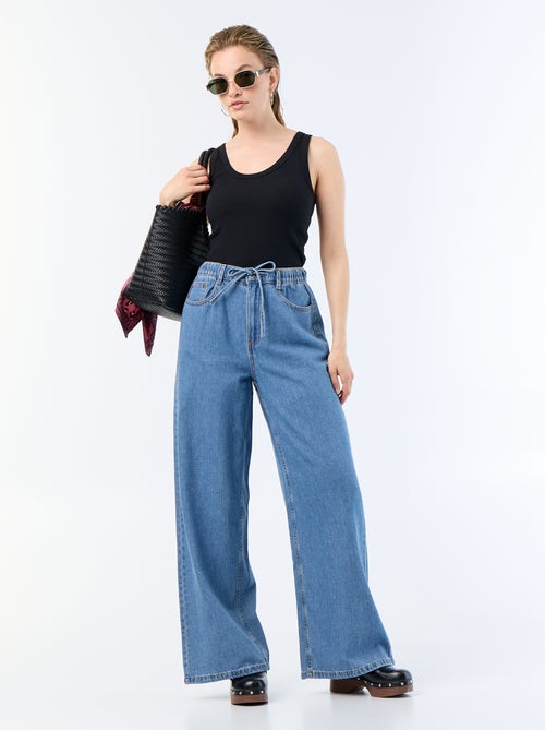 Basic Ribbed Tank Top - Kiabi Basic Ribbed Tank Top - Kiabi