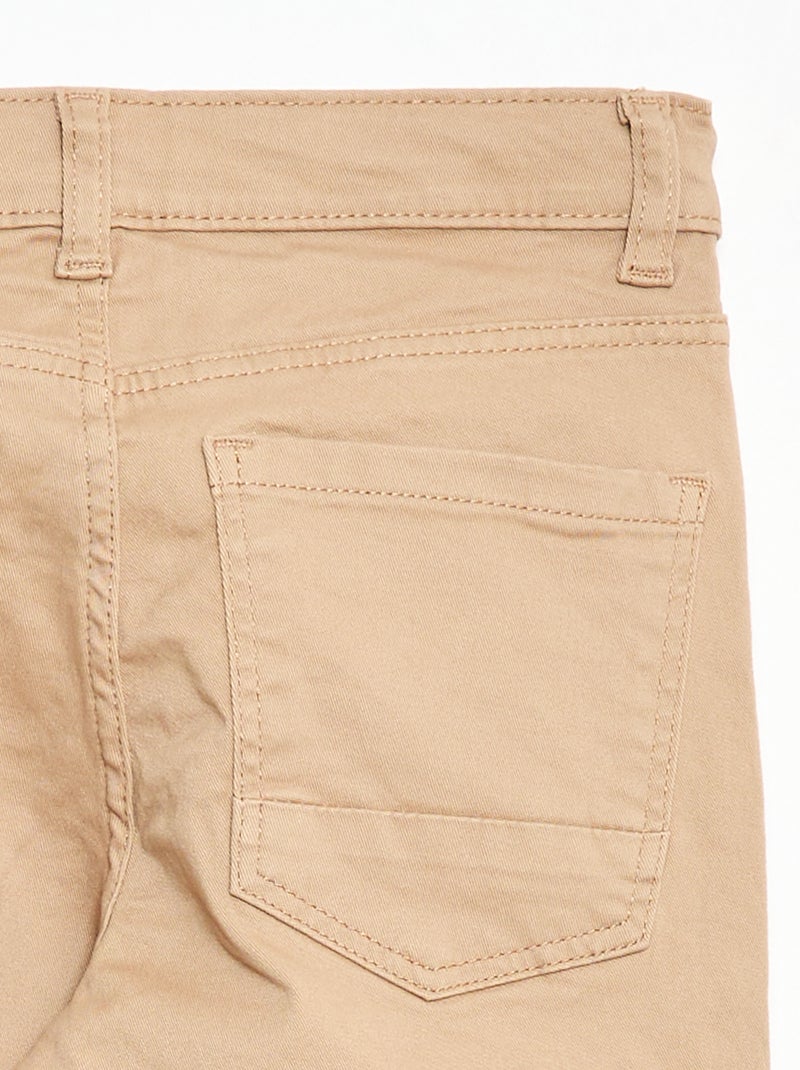 Basic skinny trousers Beige - Kiabi