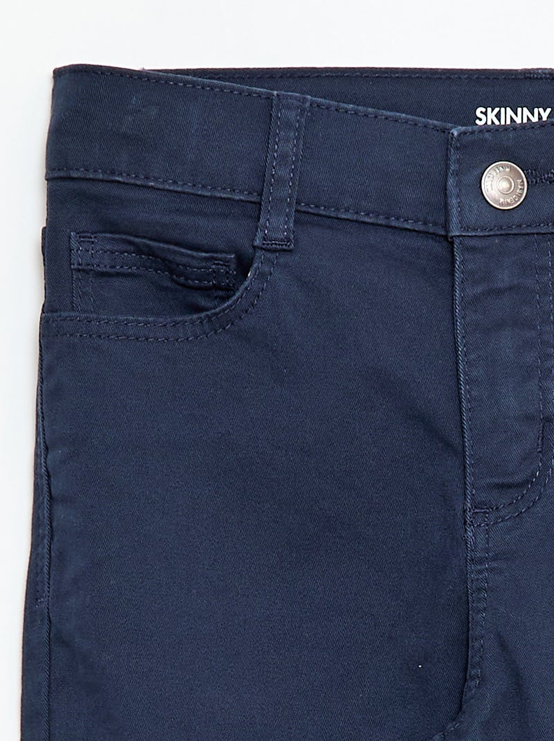 Basic skinny trousers Blue - Kiabi