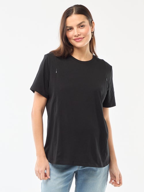 Basic Still-T-Shirt mit kurzen Ärmeln - Kiabi