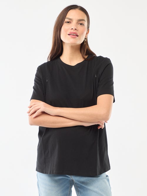 Basic Still-T-Shirt mit kurzen Ärmeln - Kiabi