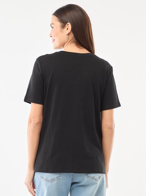 Basic Still-T-Shirt mit kurzen Ärmeln - Kiabi