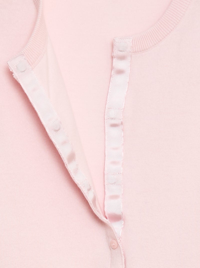 Basic Strickjacke - Leicht anzuziehen Rosa - Kiabi