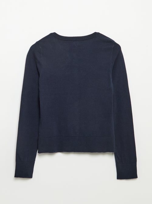 Basic-Strickjacke – leicht anzuziehen - Kiabi