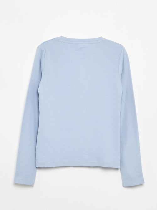 Basic T-Shirt aus Rippstrick - Kiabi