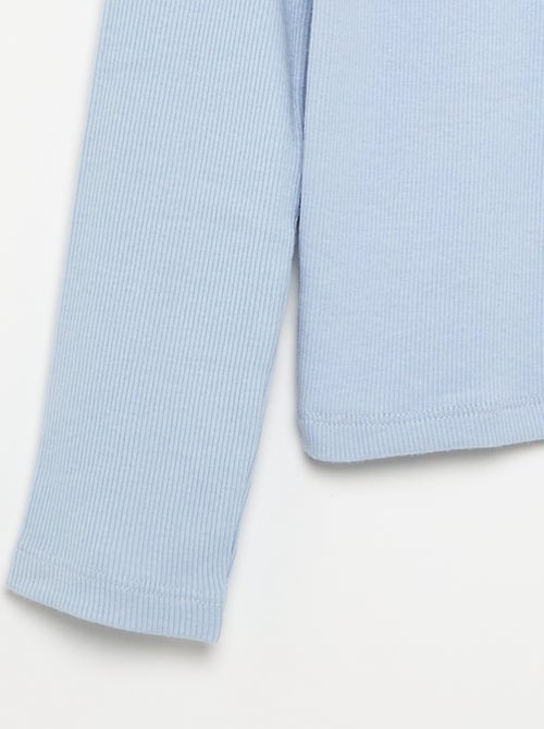 Basic T-Shirt aus Rippstrick - Kiabi