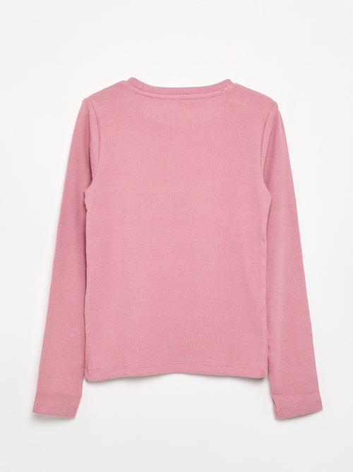 Basic T-Shirt aus Rippstrick - Kiabi