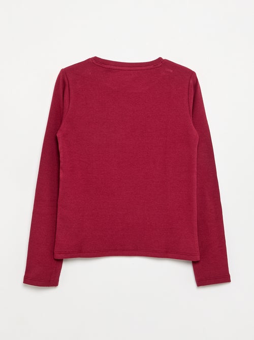 Basic T-Shirt aus Rippstrick - Kiabi Basic T-Shirt aus Rippstrick - Kiabi