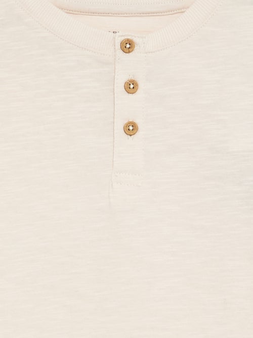 Basic T-Shirt mit Tunis-Kragen - Kiabi
