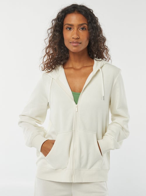 Basic zip-up hoodie - Kiabi