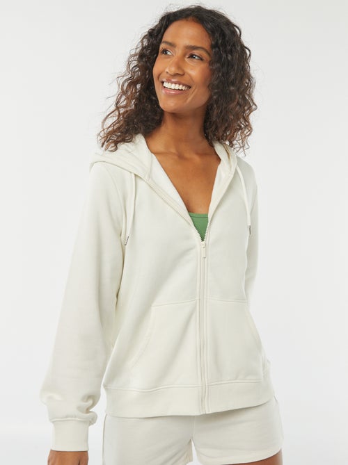 Basic zip-up hoodie - Kiabi
