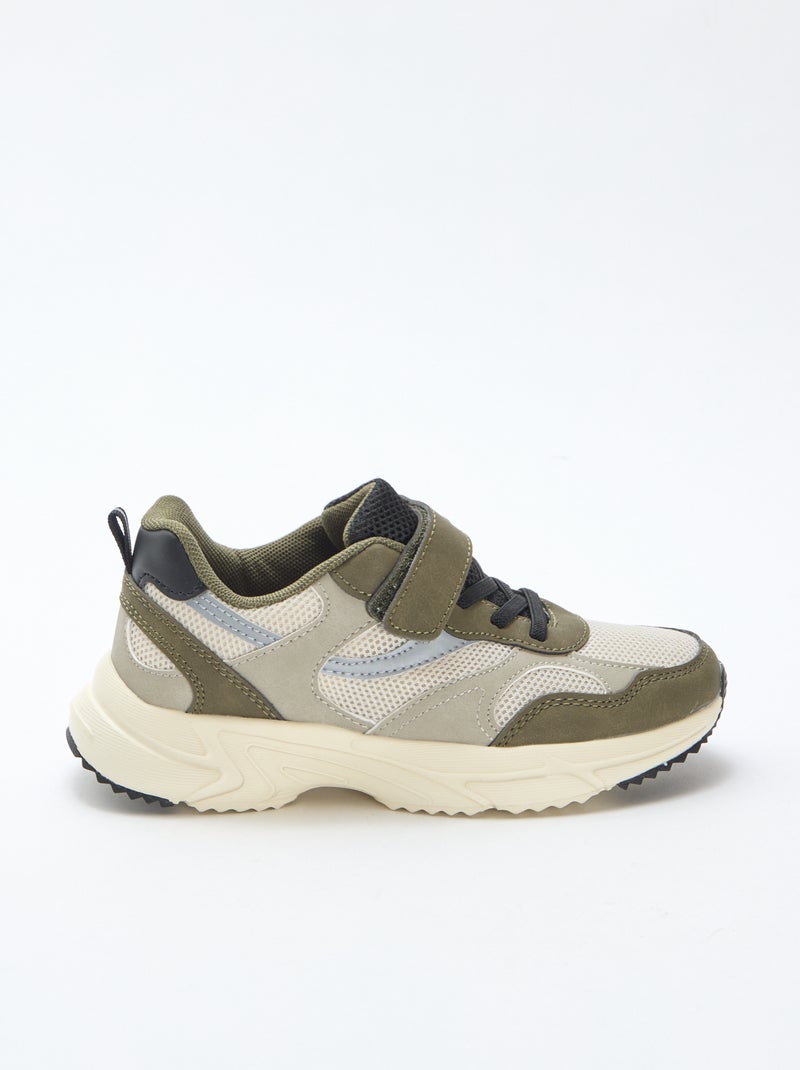 Basket basse running Vert - Kiabi