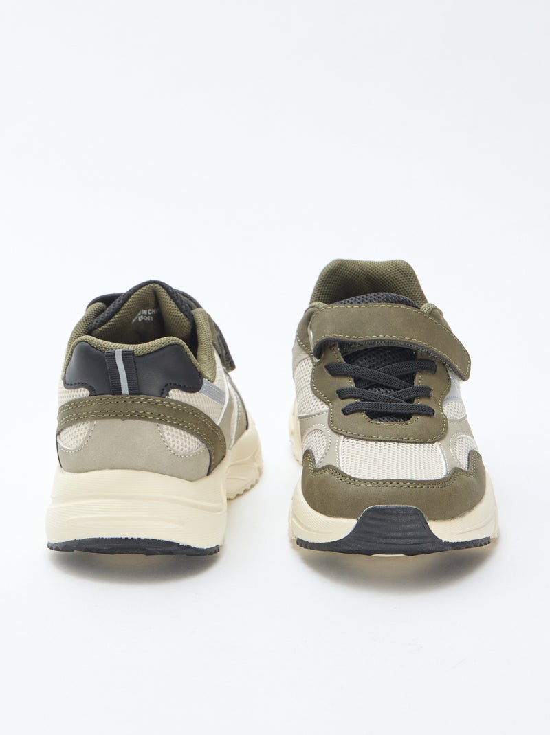 Basket basse running Vert - Kiabi