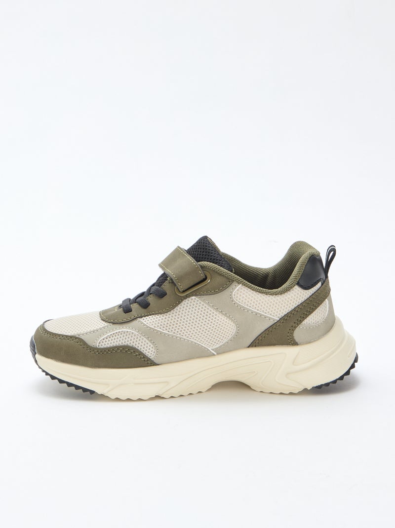 Basket basse running Vert - Kiabi