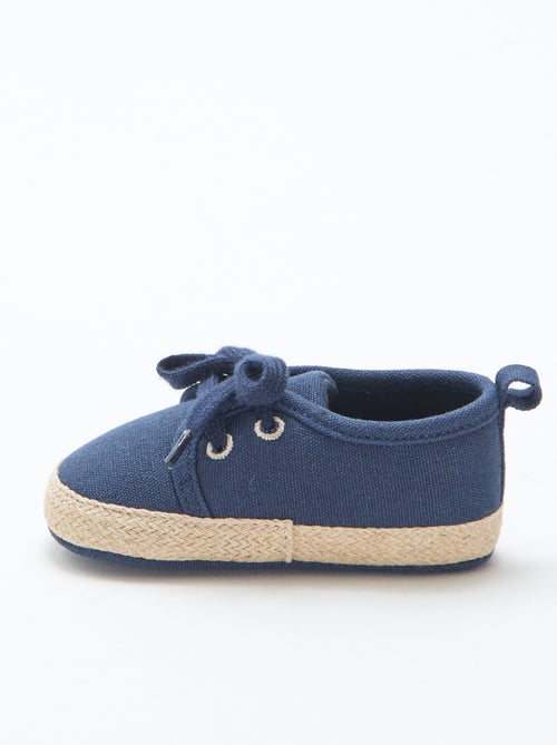 Baskets à lacets en tissu - Kiabi